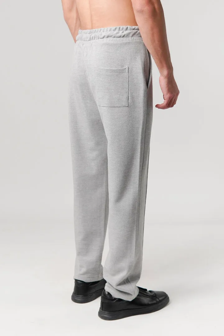 Pintex Jogger Pants - Heather Grey