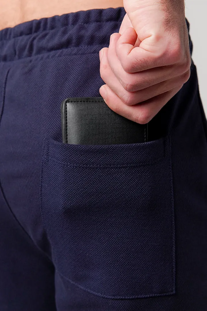 Pintex Jogger Pants - Navy Blue