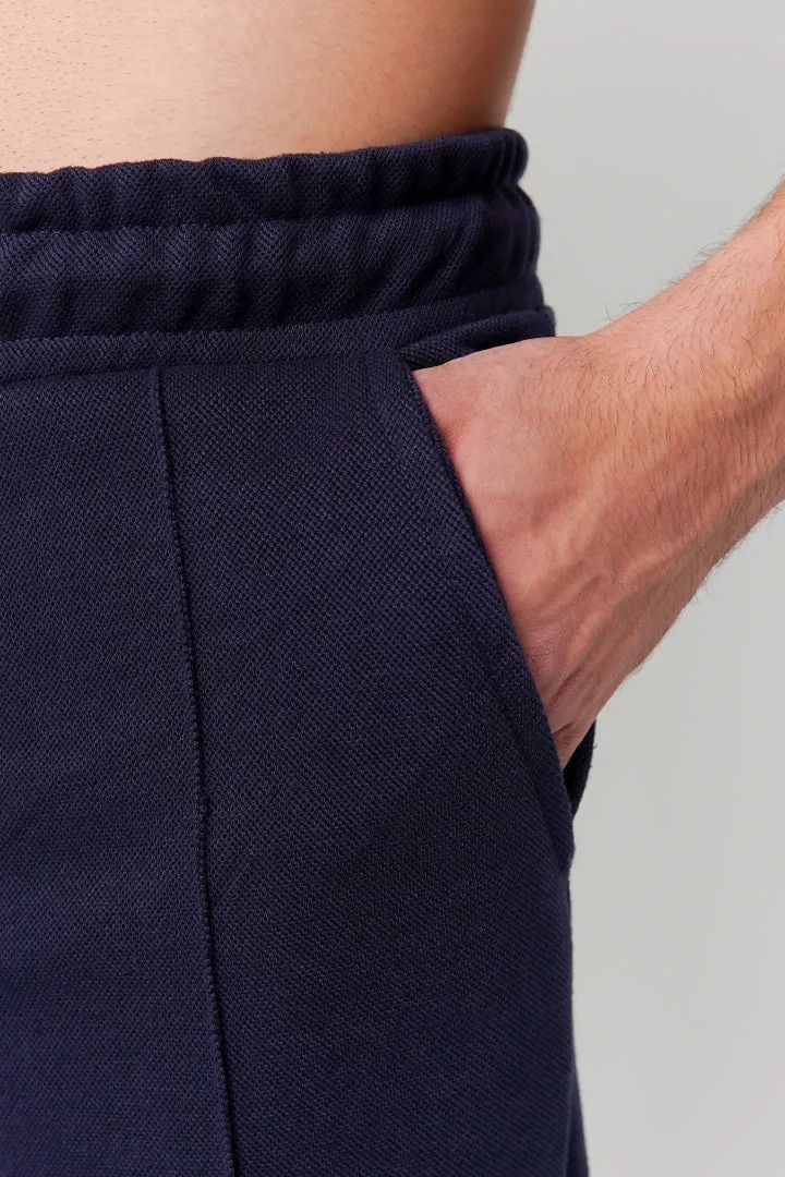 Pintex Jogger Pants - Navy Blue