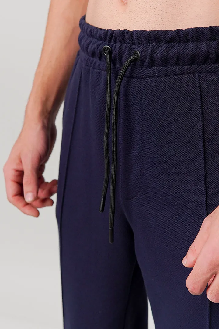 Pintex Jogger Pants - Navy Blue