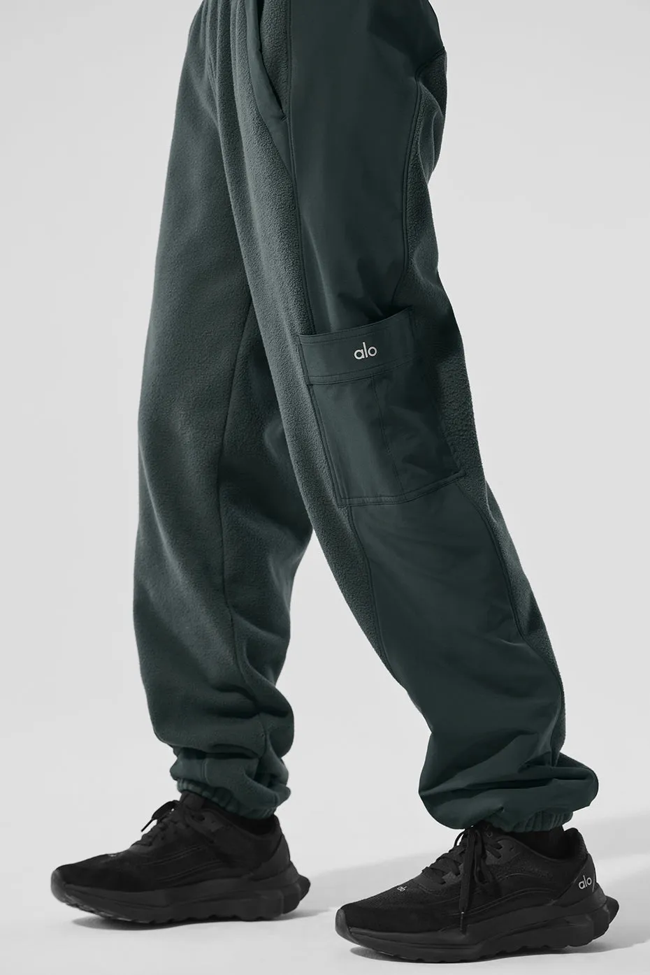 Polar Fleece Wintry Mix Pant - Charcoal Green