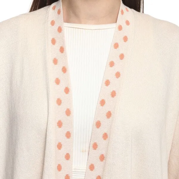 Polka Dot Knitted Cape