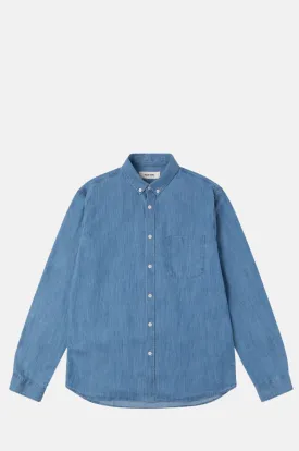 Raeburn Button Down Shirt Light Washed Denim