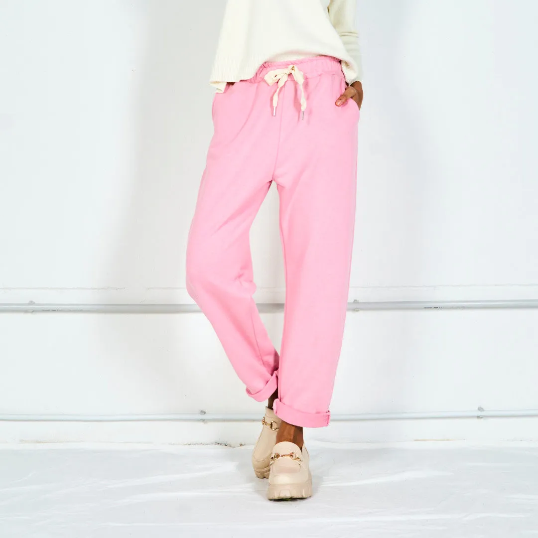Relaxed drawstring jogger pants wholesale