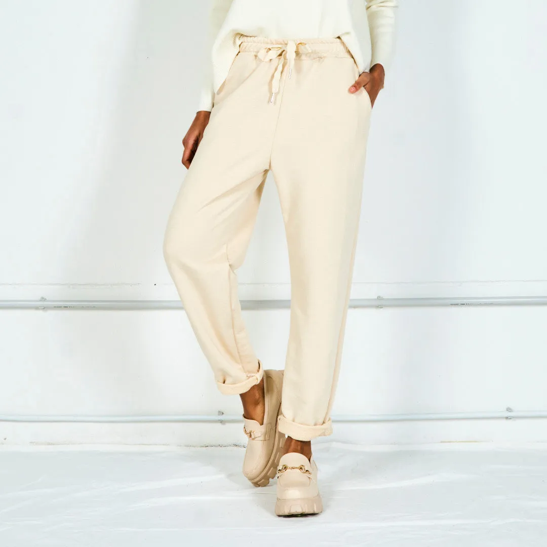Relaxed drawstring jogger pants wholesale