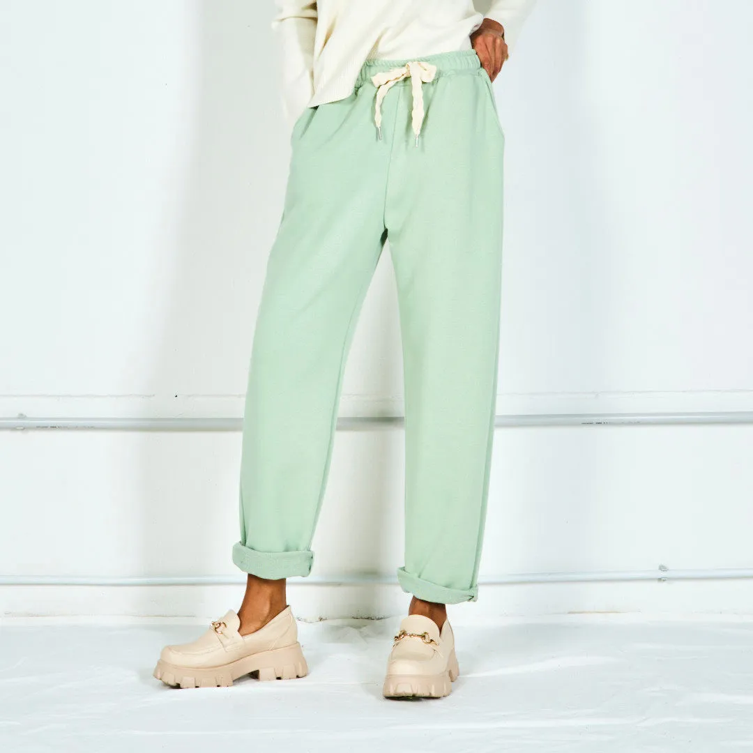 Relaxed drawstring jogger pants wholesale