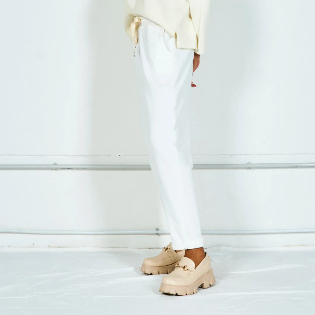 Relaxed drawstring jogger pants wholesale