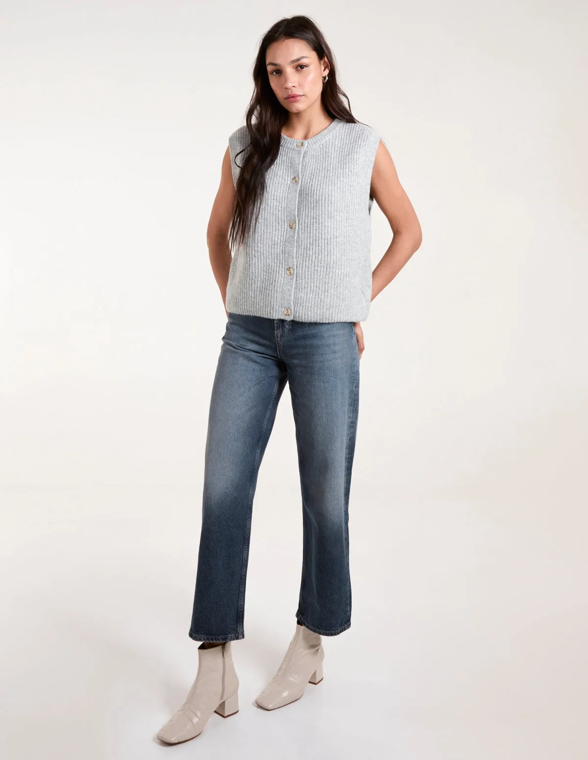 Ribbed Knit Vest