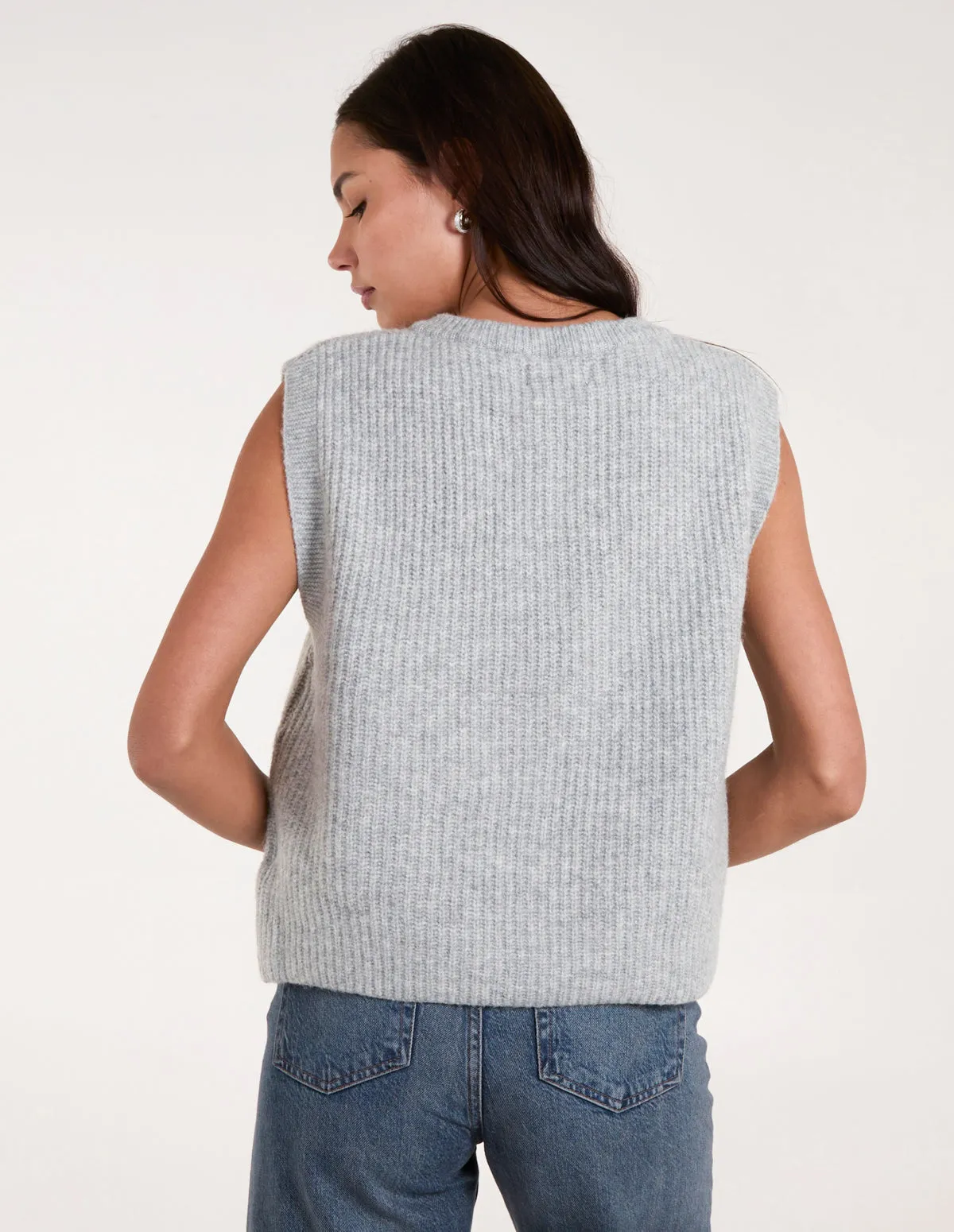 Ribbed Knit Vest