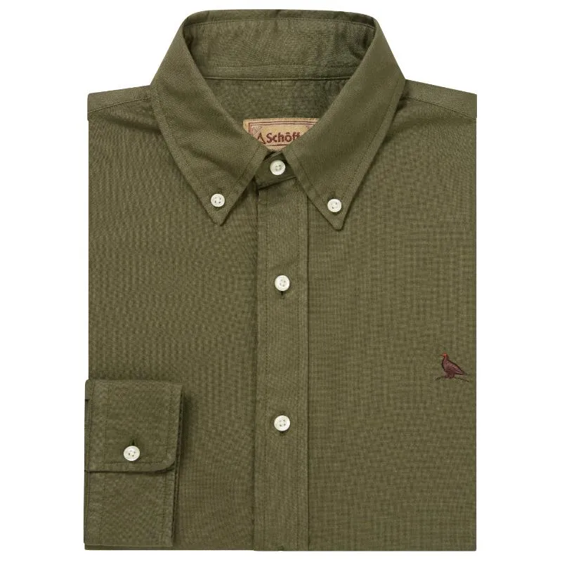 Schoffel Cavendish Oxford Mens Shirt - Woodland
