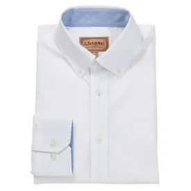 Schoffel Holt Soft Oxford Tailored Fit Mens Shirt  - White