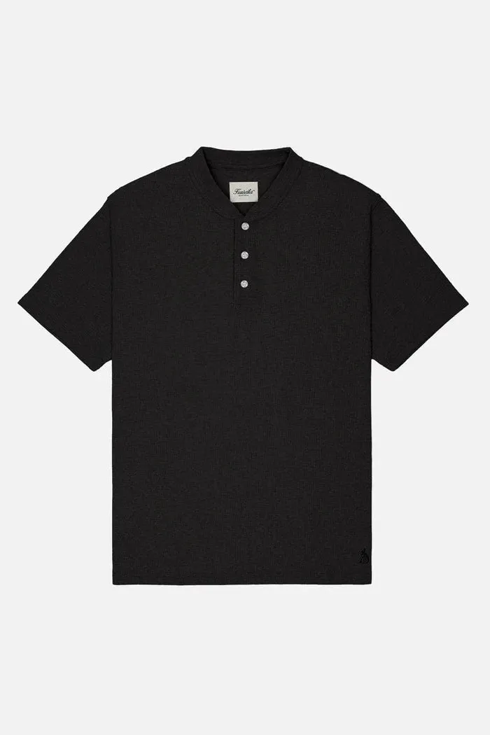 Short Sleeve Henley - Black