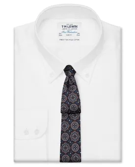 Slim Fit White Oxford Button Down Shirt