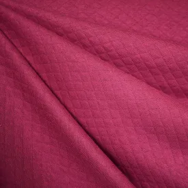 Soft Diamond Quilted Double Knit Raspberry