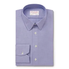 Thomas Pink Tailored Fit Formal Open Weave Oxford Shirt Blue