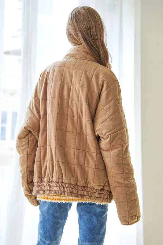 Vintage Washed Soft Quilted Jacket
