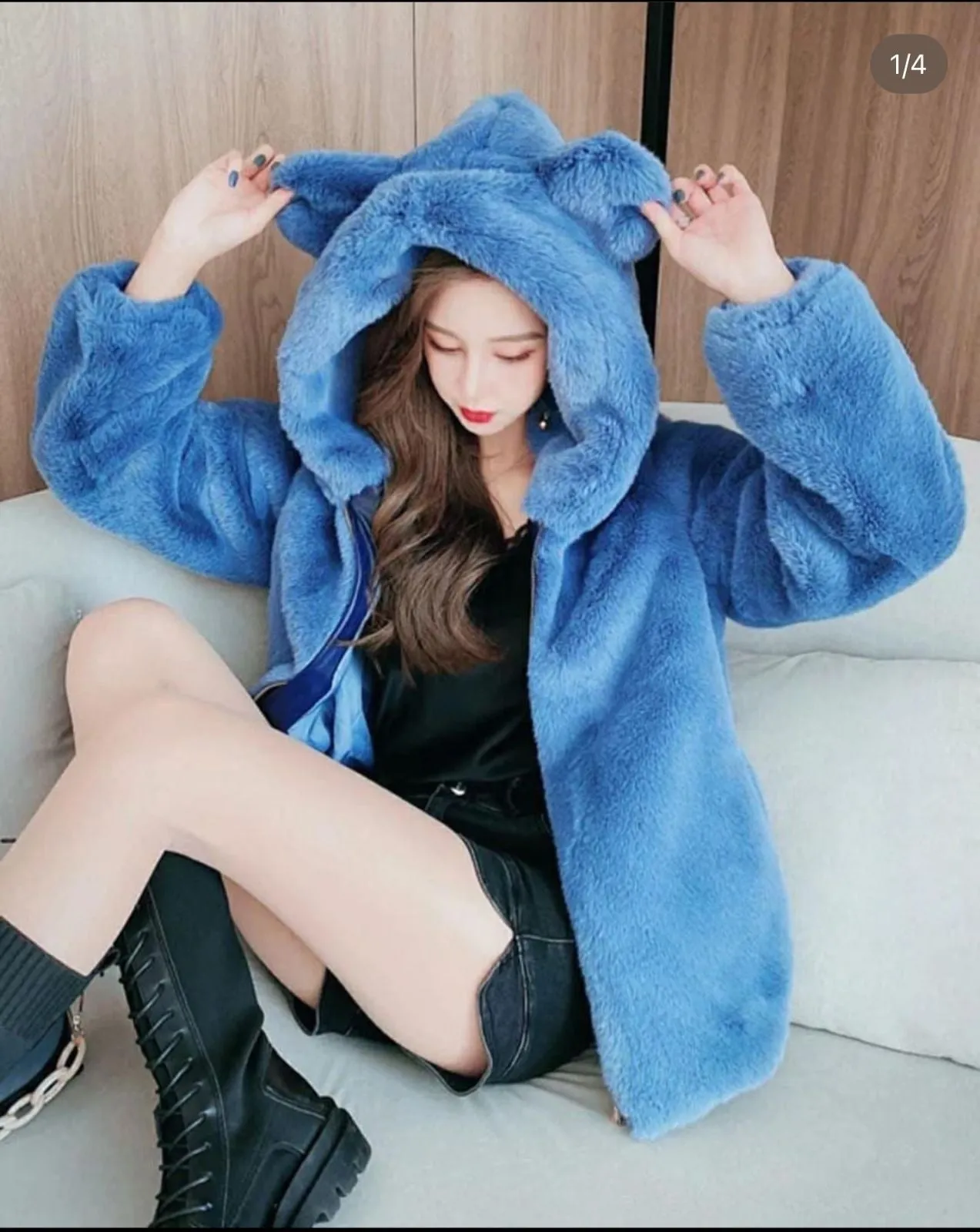 Whitewhale women fashionable winter fleece Hoodie Jacket