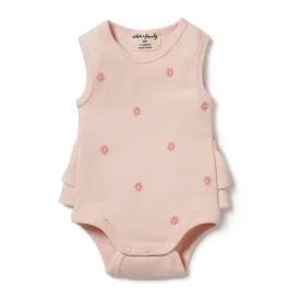 Wilson and Frenchy Petit Soleil Organic Ruffle Bodysuit