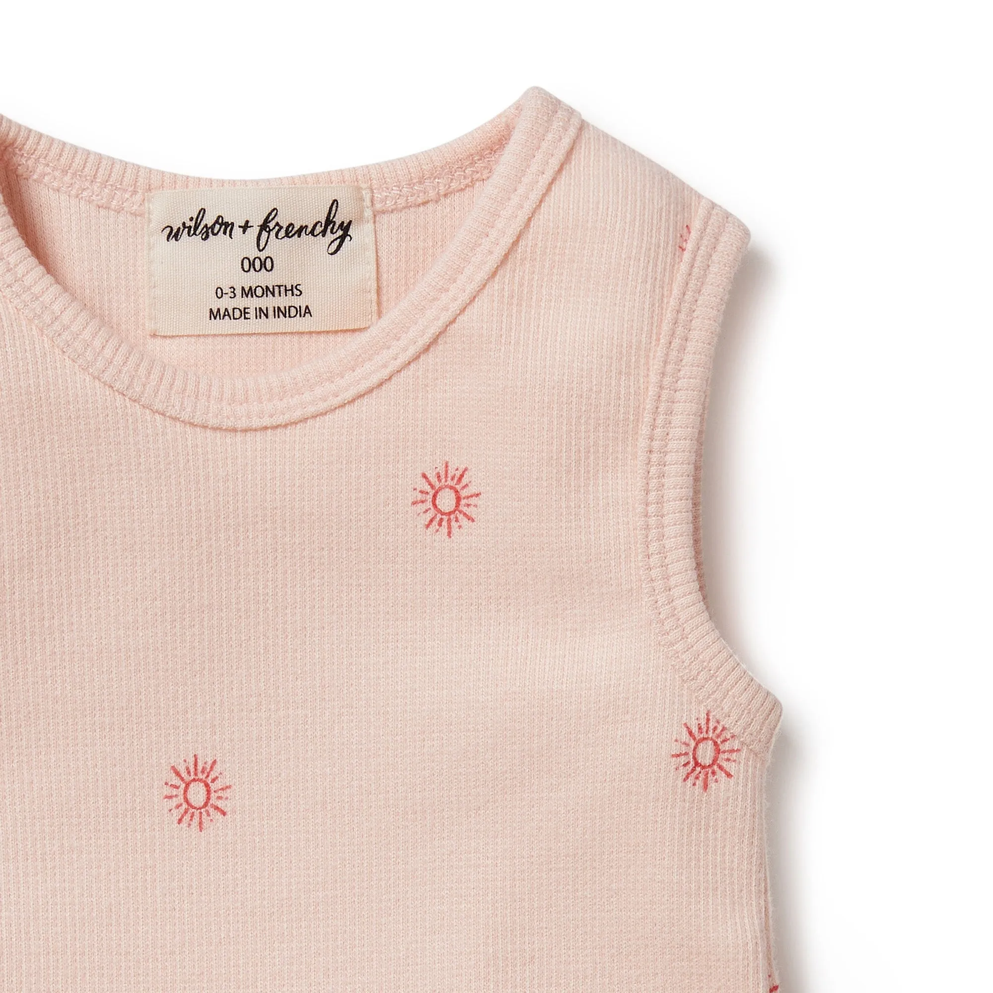Wilson and Frenchy Petit Soleil Organic Ruffle Bodysuit