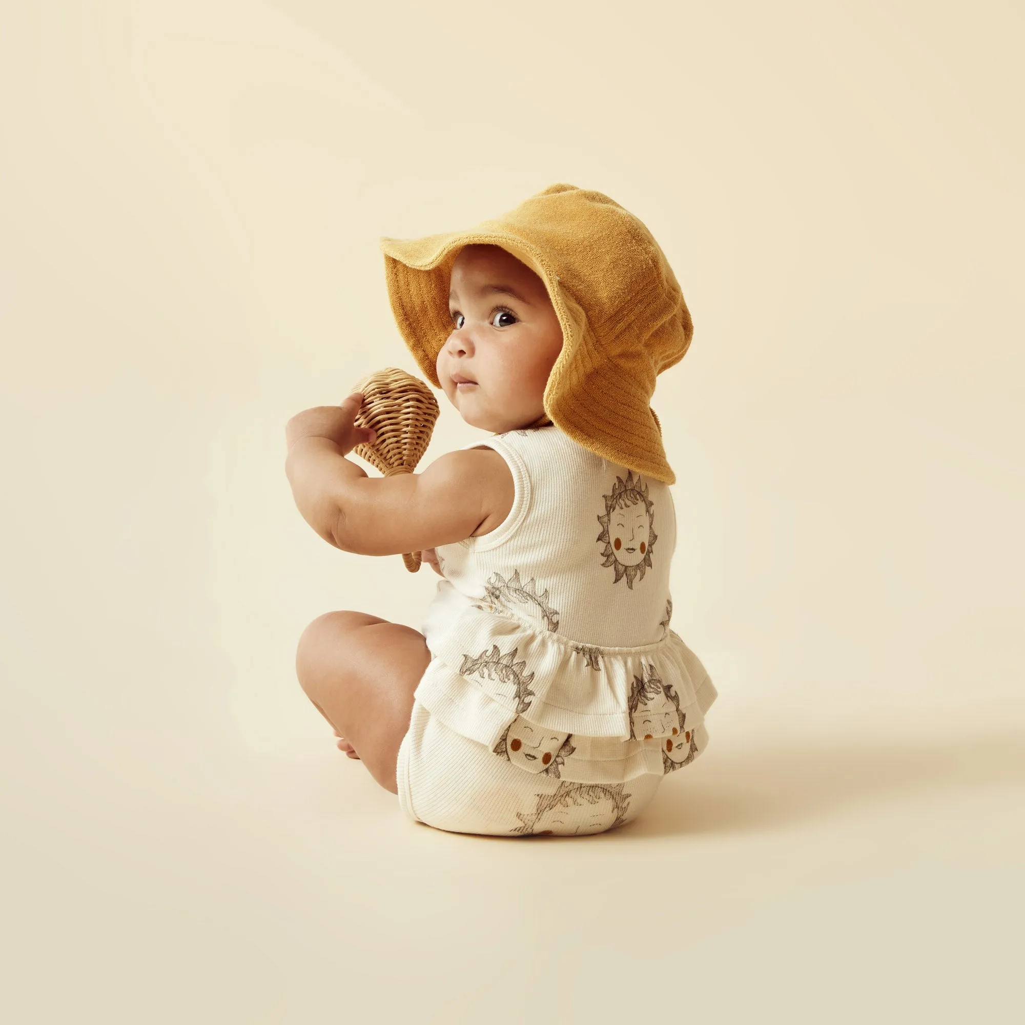Wilson and Frenchy Shine On Me Organic Ruffle Bodysuit