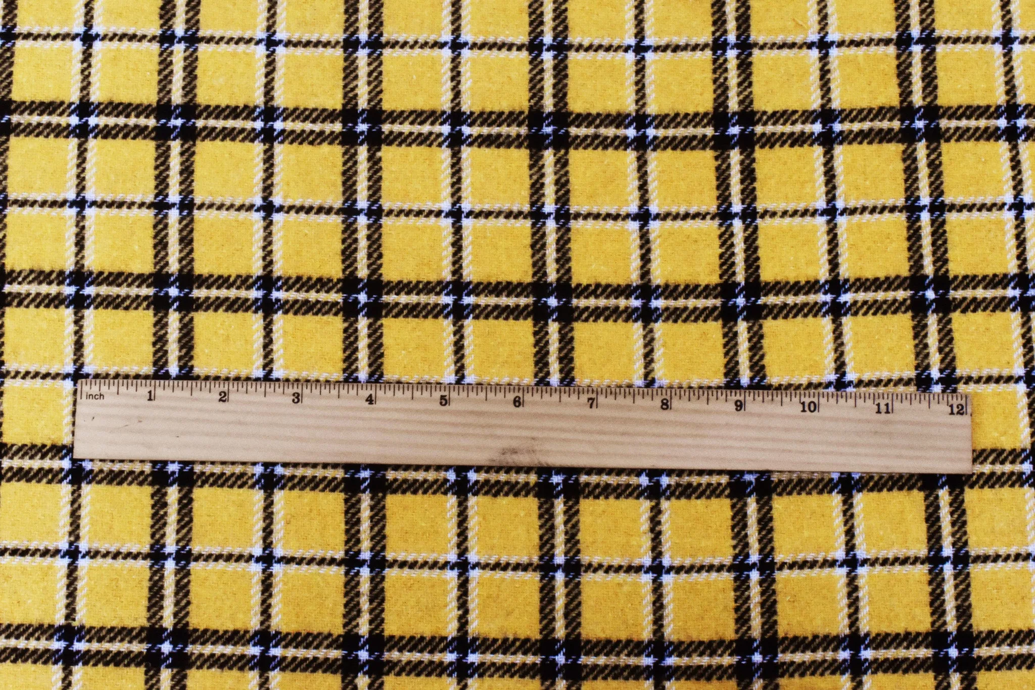 Yellow-Multi Famous Designer Poly Blend Plaid Doubleweave Jacketing Fabric