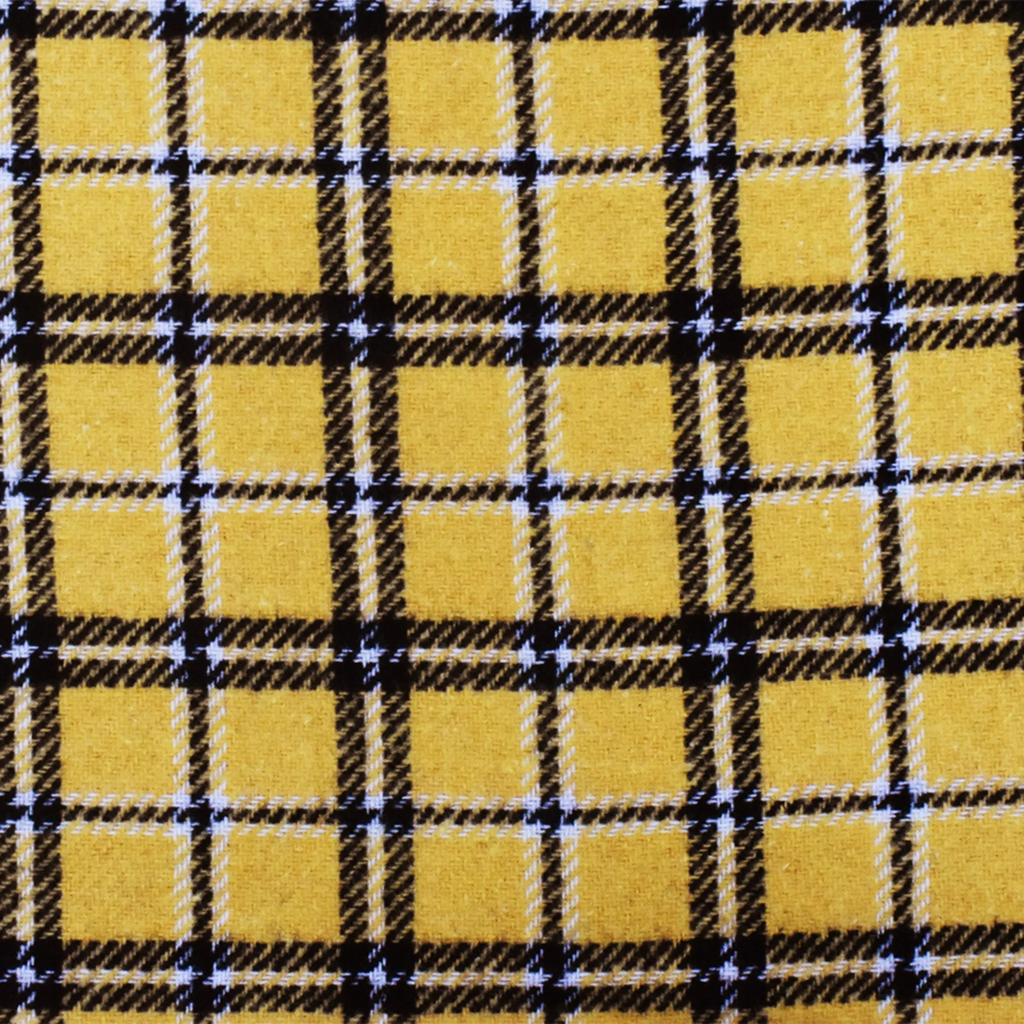 Yellow-Multi Famous Designer Poly Blend Plaid Doubleweave Jacketing Fabric