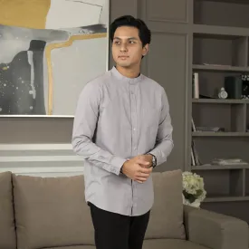 Zoul Kemeja Koko Oxford Basic Polos Lengan Panjang